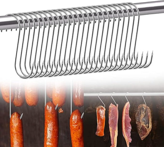 ERNESTO Kitchenware ERNESTO - S Shaped Meat Hooks 10 pieces