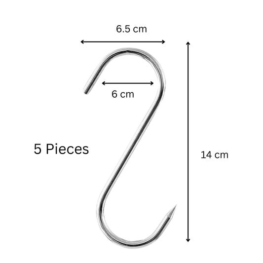 ERNESTO - 5 pieces Metal meat hooks