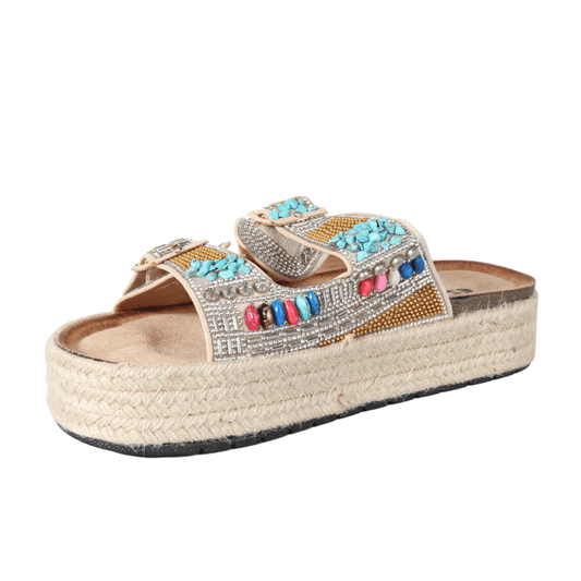 ESCAPE Womens Shoes ESCAPE - Colorful Stones Slipper