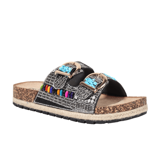 ESCAPE Womens Shoes 36 / Multi-Color ESCAPE - Double buckle slipper