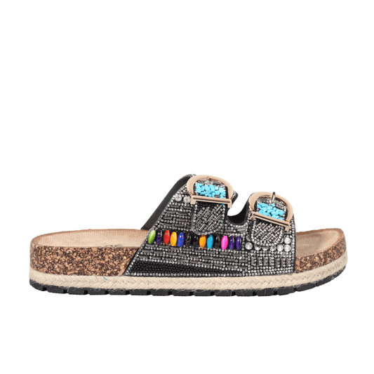 ESCAPE Womens Shoes 36 / Multi-Color ESCAPE - Double buckle slipper