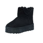 ESCAPE Womens Shoes ESCAPE - Faux fur lined Faux suede platform boots