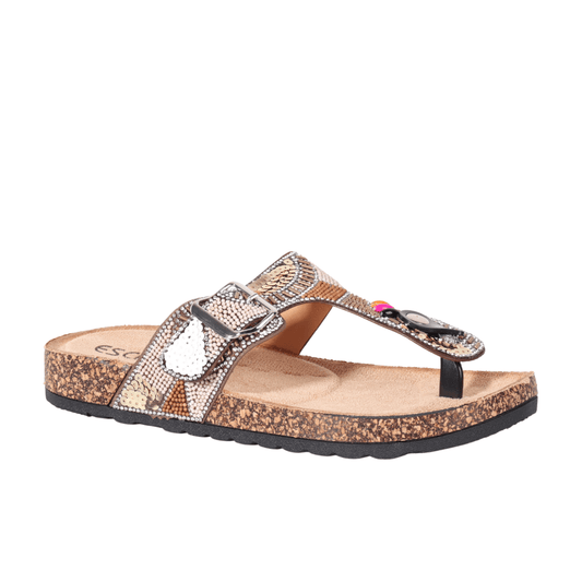 ESCAPE Womens Shoes ESCAPE - Single toe sparkle design slipper