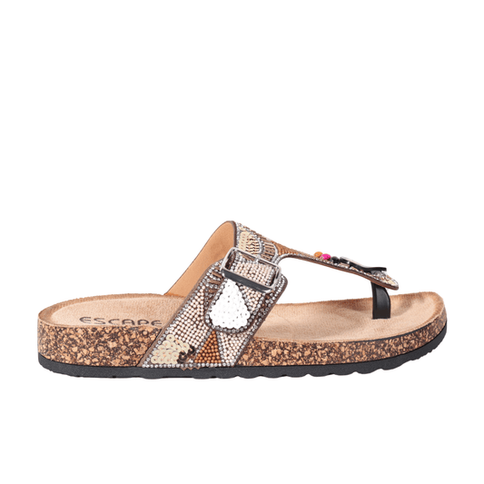 ESCAPE Womens Shoes ESCAPE - Single toe sparkle design slipper