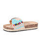 ESCAPE Womens Shoes ESCAPE - Single Wide Strap Adorned Slipper