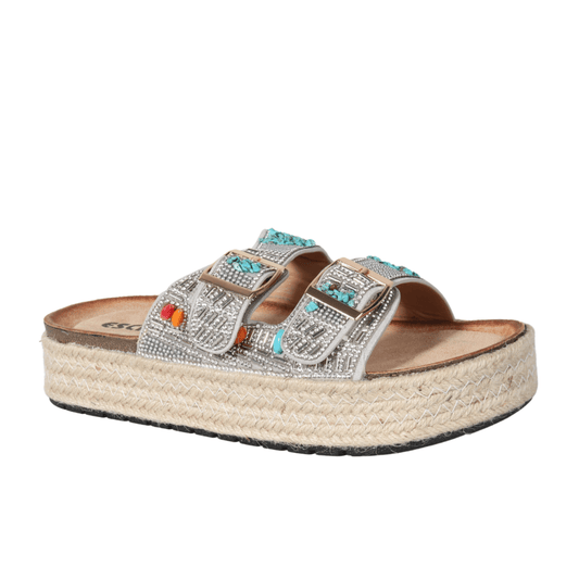 ESCAPE Womens Shoes ESCAPE - Weave sparkle design slipper