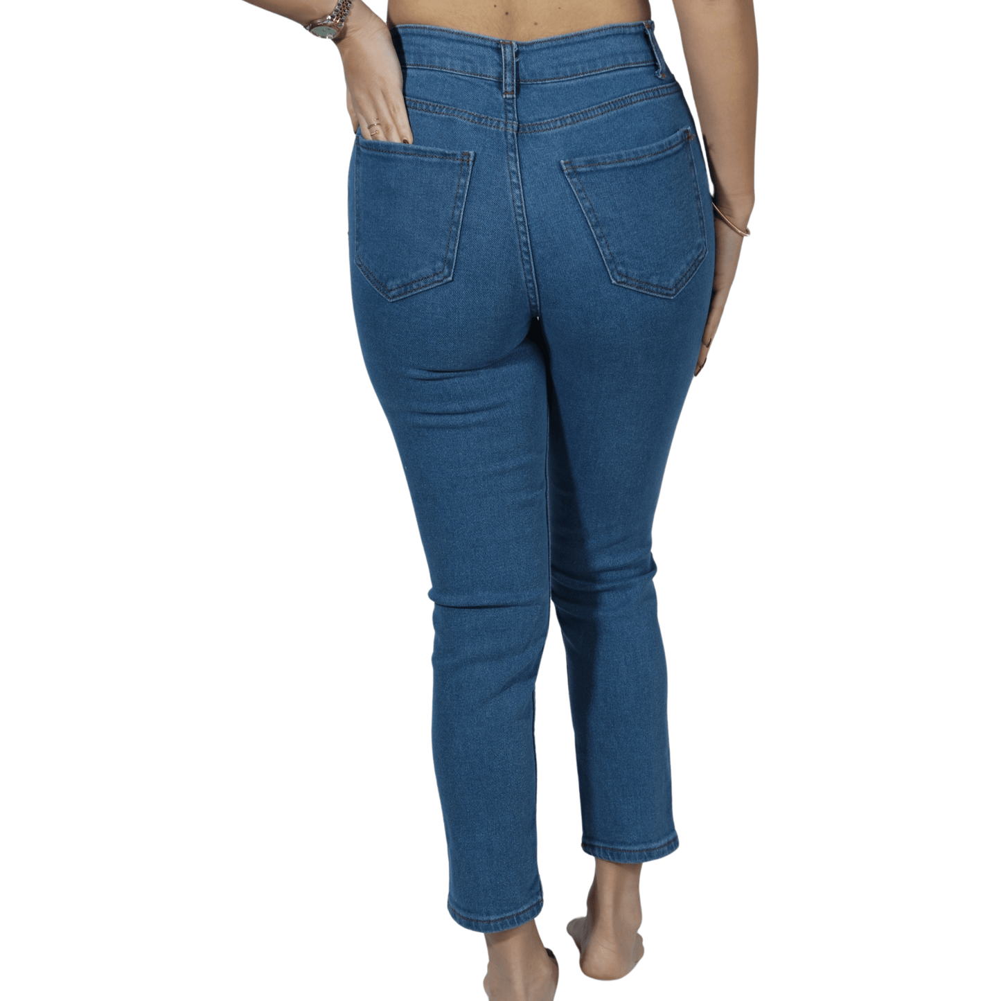 ETTOPARK Womens Bottoms S / Blue / 36 ETTOPARK - Skinny leg cotton denim