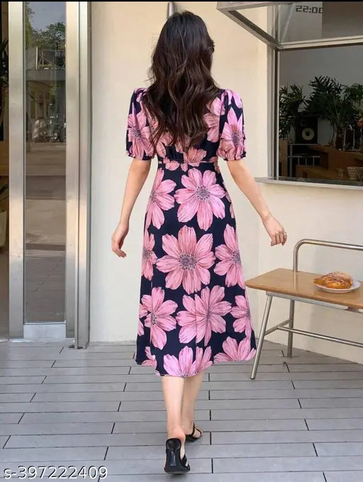 SHEIN - Stylish Floral Dress