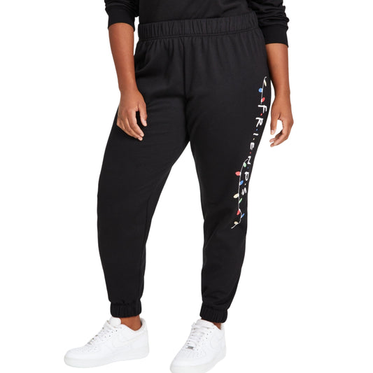 F.R.I.E..N.D.S Womens Bottoms XXXL / Black F.R.I.E..N.D.S - Friends Lights Sweatpants