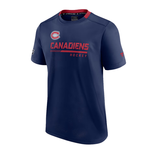 FANATICS Mens Tops M / Navy FANATICS - Montreal Canadiens Authentic Pro Locker Room - T-shirt