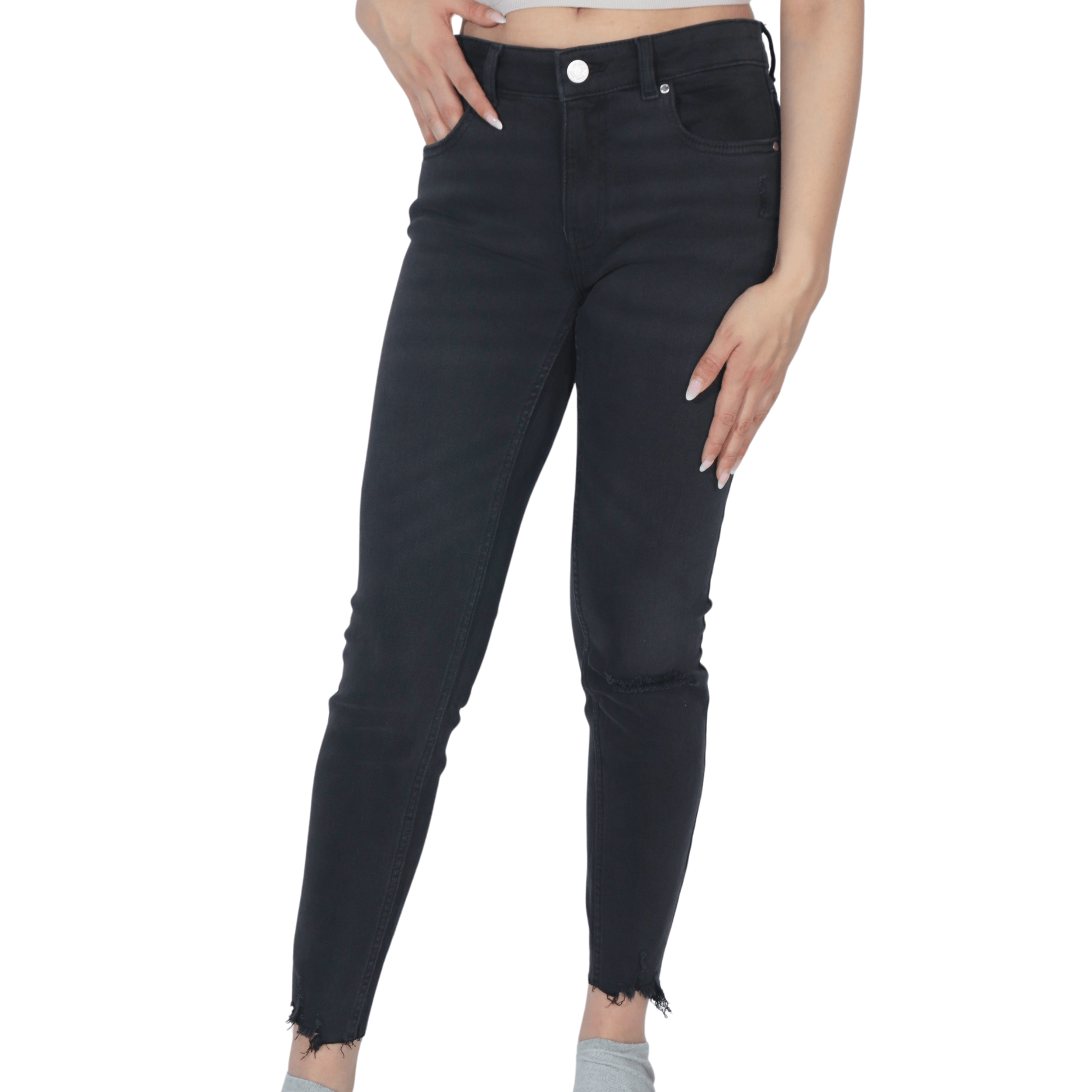 FB SISTER Womens Bottoms FB SISTER - Skinny Ripped Denim
