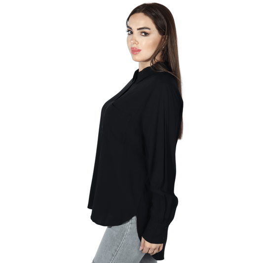 FB SISTER Womens Tops FB SISTER - Ling Sleeves Sold Color Shirts