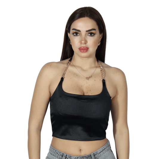FB SISTER Womens Tops XS / Black FB SISTER - Solid Halter Top