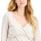 FEVER Womens Tops XS / Beige FEVER - Spaced-Dyed Twist-Front Top