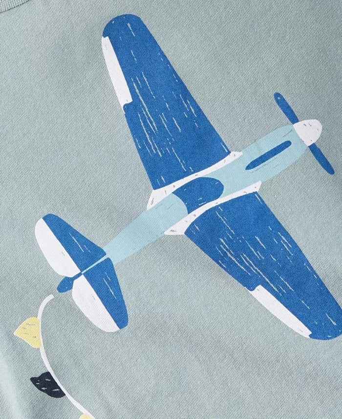 FIRST IMPRESSIONS Baby Boy 3-6 Month / Green FIRST IMPRESSIONS - Baby - Airplane-Graphic Shirt