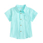 FIRST IMPRESSIONS Baby Boy 3-8 Month / Blue FIRST IMPRESSIONS - Texture Baby Shirt