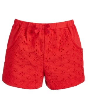 FIRST IMPRESSIONS Baby Girl 6- 9 Month / Red FIRST IMPRESSIONS  - Baby -  Eyelet Shorts