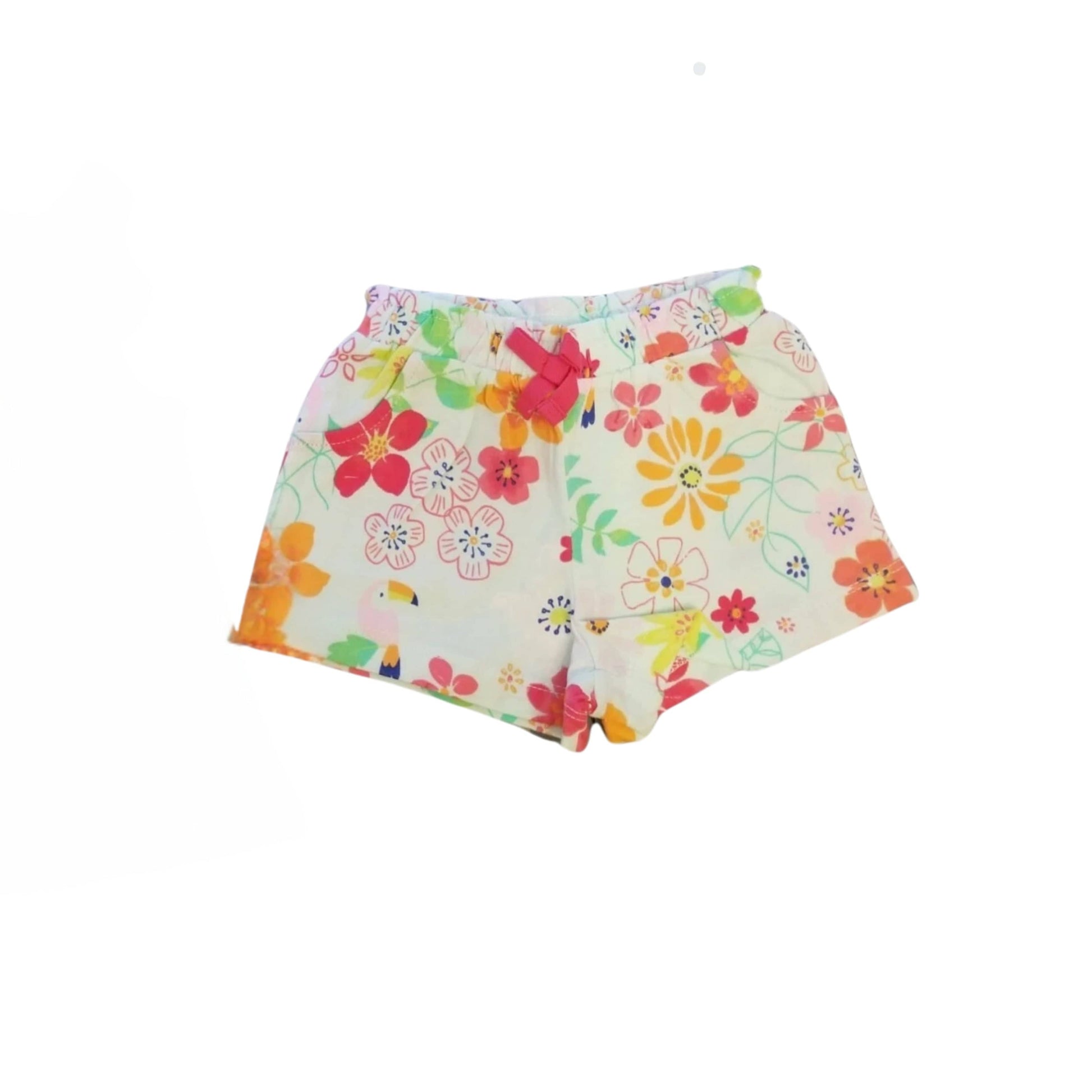 FIRST IMPRESSIONS Baby Girl 12 Month / Multi-Color FIRST IMPRESSIONS - Baby - Fuchsia & Misty Blue Floral Shorts