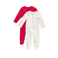 FIRST IMPRESSIONS Baby Girl New Born / Multi-Color FIRST IMPRESSIONS - Baby - Solid & Heart Stripe-Print Footed Coveralls