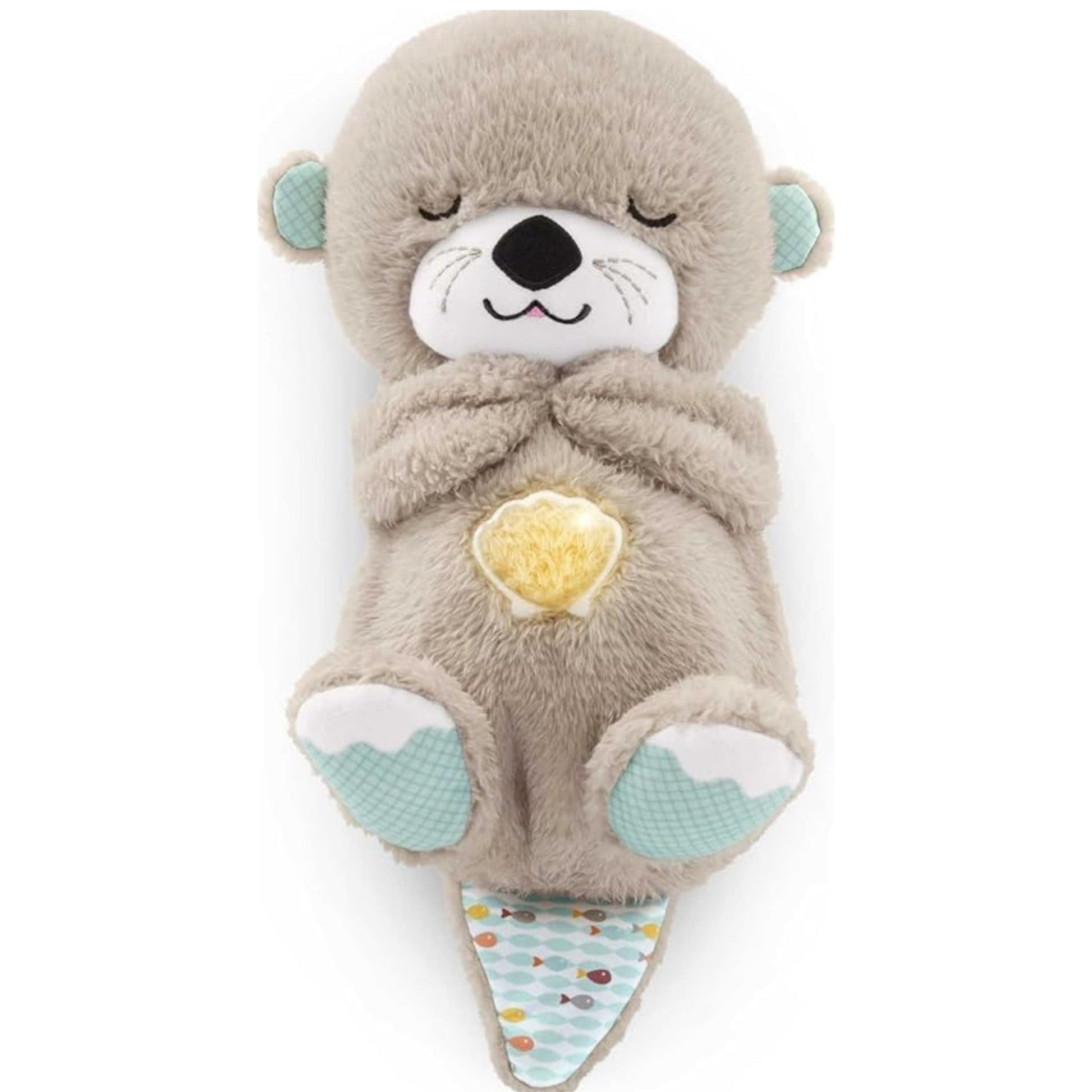 FISHER-PRICE Toys FISHER-PRICE - Soothe ‘n Snuggle Otter Portable Sound Machine w/ Music Lights & Breathing