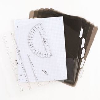 FIVE STAR Stationery Black FIVE STAR - 1" Notebinder Flex Quad Rule