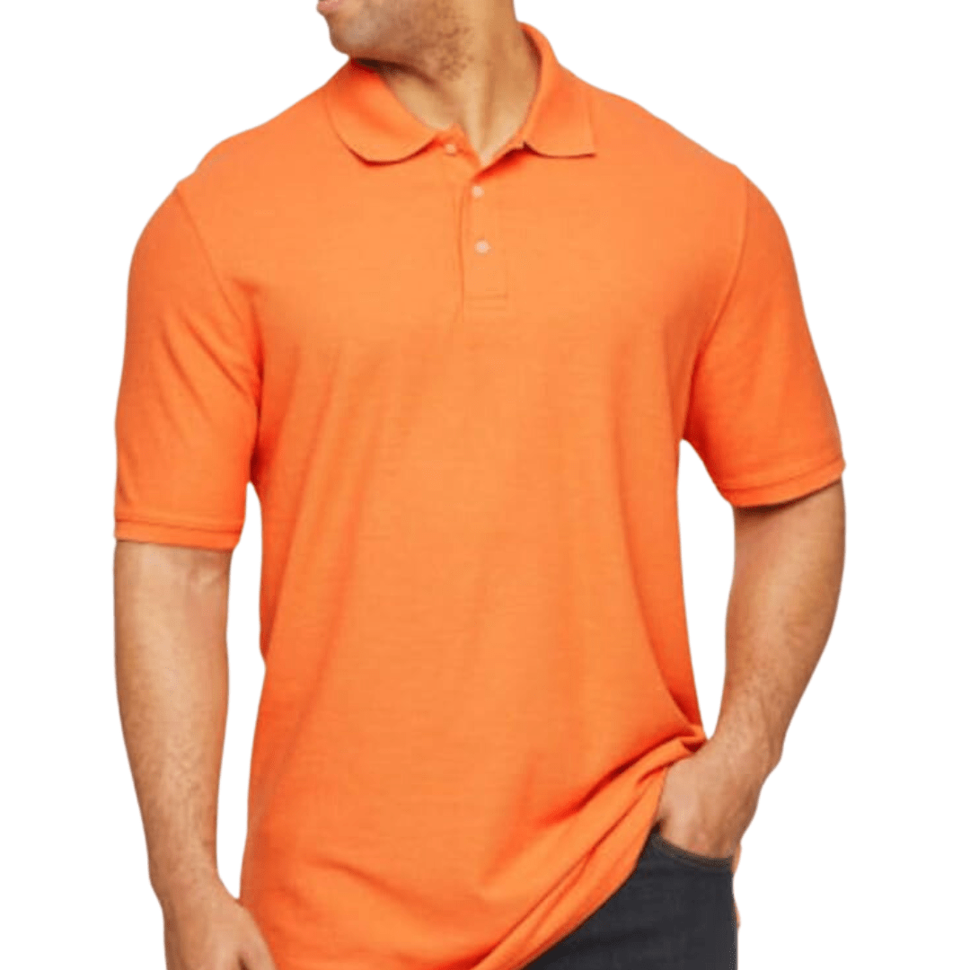 FOUNDRY Mens Tops L / Orange FOUNDRY -  Short Sleeve Polo Shirt l