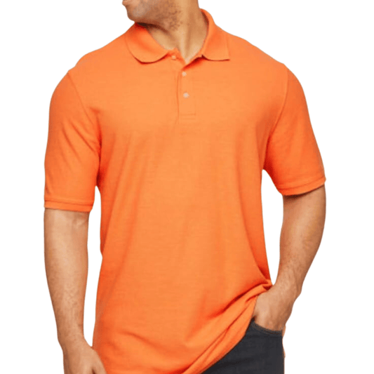 FOUNDRY Mens Tops L / Orange FOUNDRY -  Short Sleeve Polo Shirt l