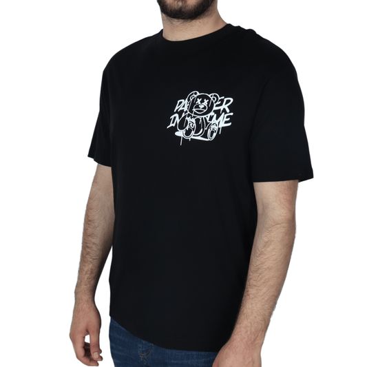 FSBN Mens Tops S / Black FSBN - Crew Neck Printed Design T-Shirt
