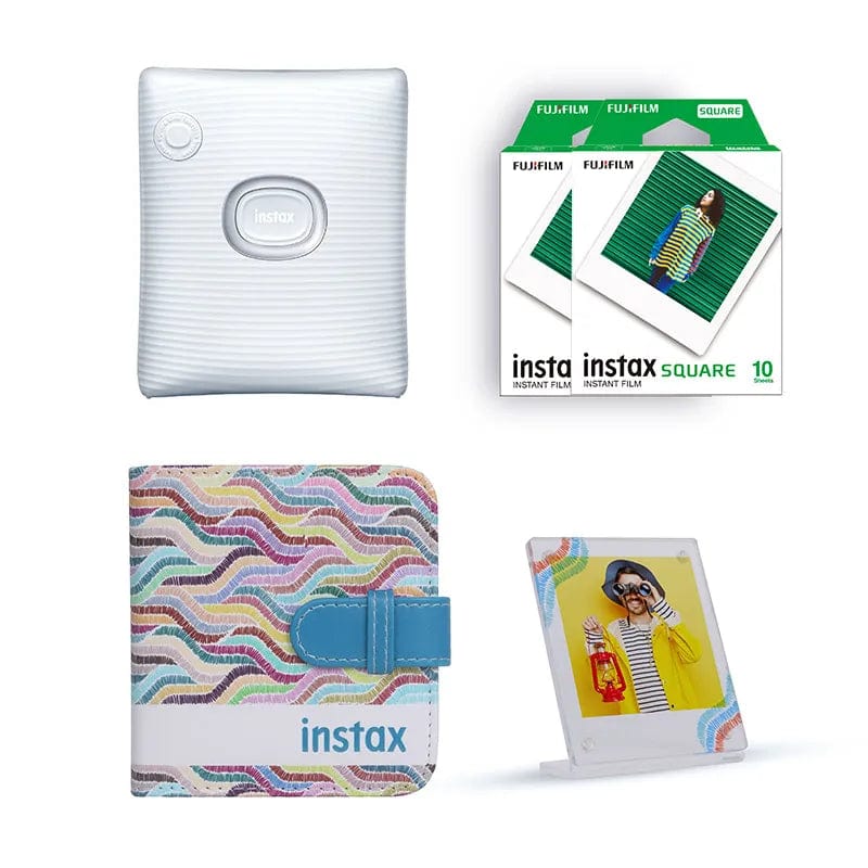 FUJIFILM INSTAX Cameras, Studio & Accessories White FUJIFILM INSTAX - Square Link Smartphone Printer