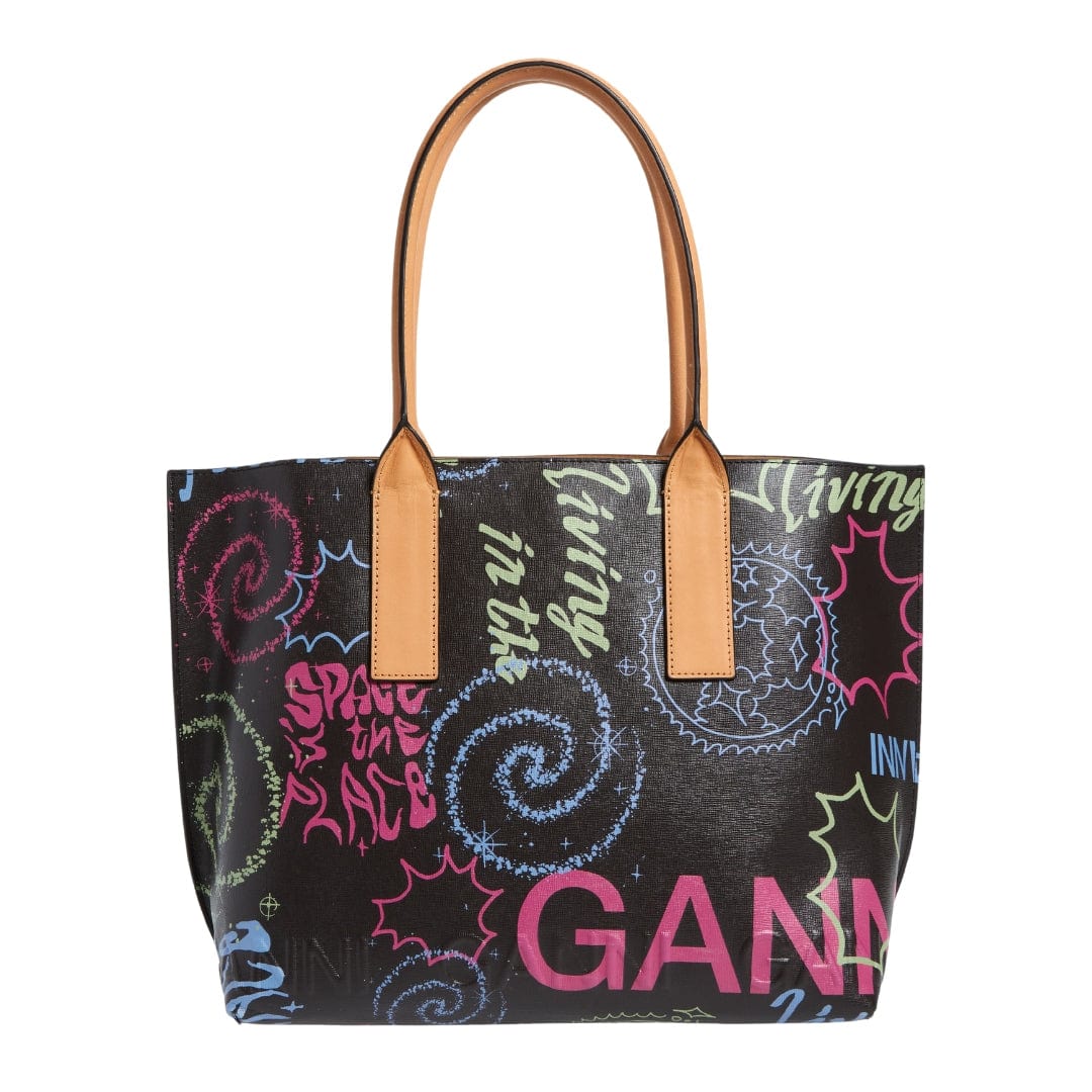 GANNI Women Bags Multi-Color GANNI - Logo Tote Bag