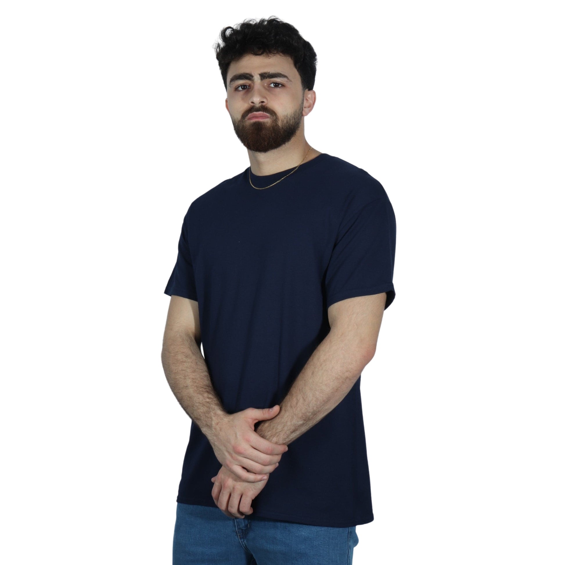 GILDAN Mens Tops L / Navy GILDAN - Printed Back T-shirt