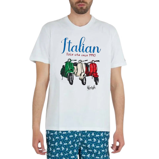 ALCOTT - Solid cotton Graphic print t-shirt