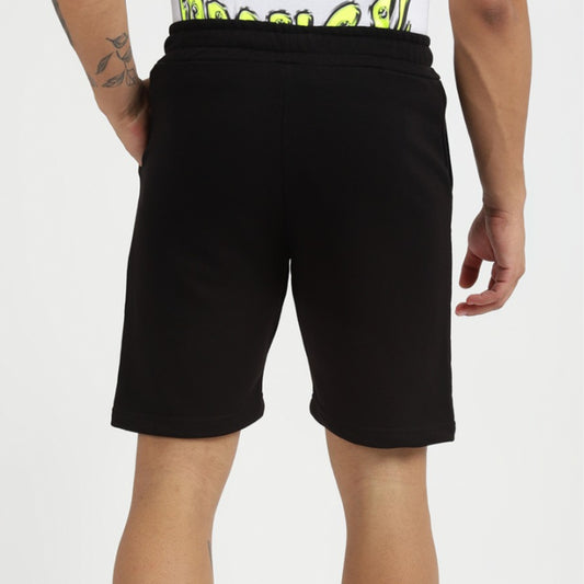 ALCOTT - Graphic print solid shorts