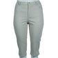 GLORIA VANDERBILT Womens Bottoms Petite XL / Off-White GLORIA VANDERBILT - Classic High-Rise Capri Jeans