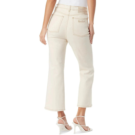 GLORIA VANDERBILT Womens Bottoms M / Beige GLORIA VANDERBILT - Cropped Flared Jeans