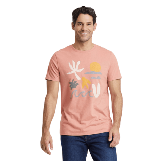 GOODFELLOW & CO Mens Tops S / Pink GOODFELLOW & CO - Graphic T-Shirt