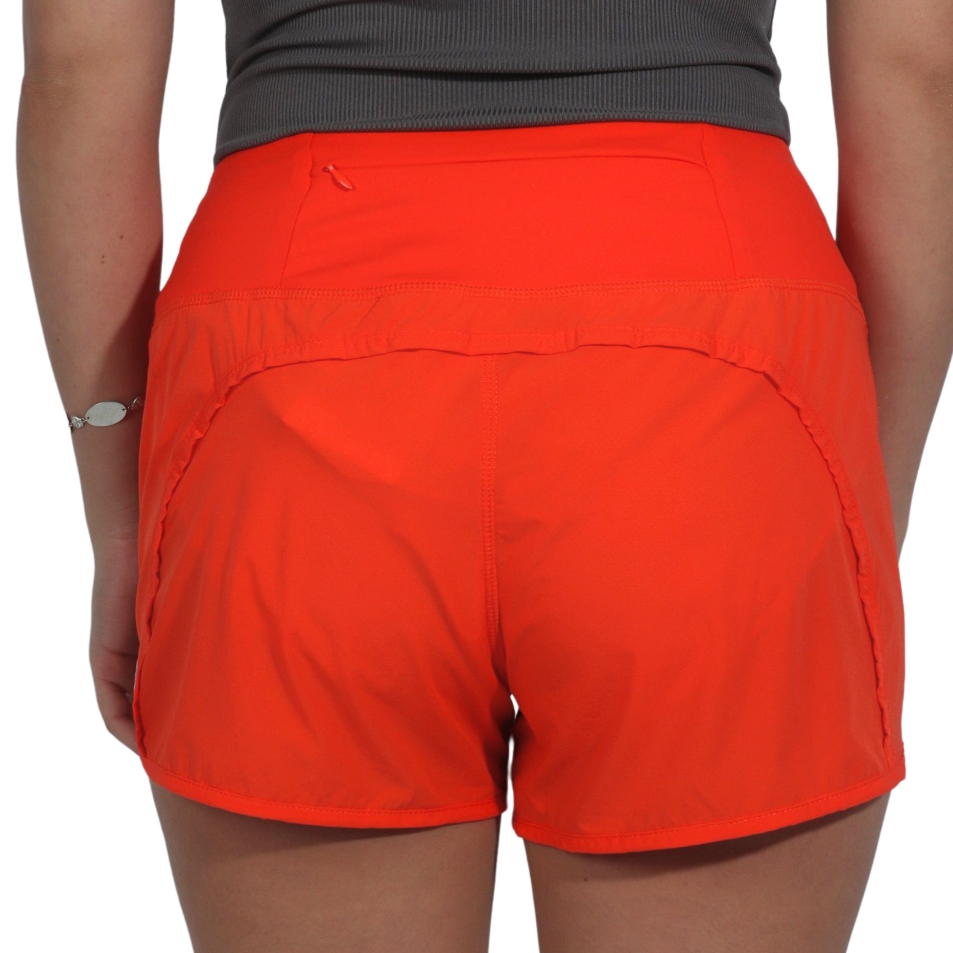 GRADUAL Womens sports M / Orange GRADUAL -  Running Shorts with Zipper Pocket