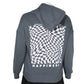 GRAYSON / THREADS Womens Tops M / Grey GRAYSON / THREADS - Checkered graphic hoody