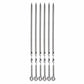GRILL MEISTER Barbecue & Accessories Silver GRILL MEISTER - 6 PCS BBQ Grill Kabob Stainless Steel