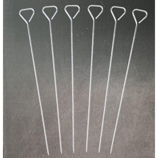 GRILL MEISTER Barbecue & Accessories Silver GRILL MEISTER - 6 Piece BBQ Skewers Set