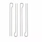 GRILL MEISTER Barbecue & Accessories Silver GRILL MEISTER - Double skewers meat 4 pieces per pack