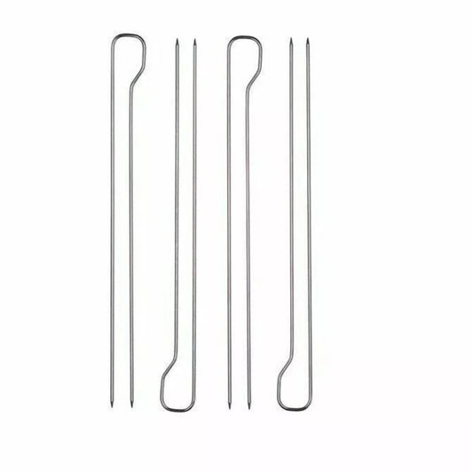 GRILL MEISTER Barbecue & Accessories Silver GRILL MEISTER - Double skewers meat 4 pieces per pack