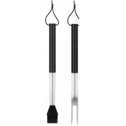 GRILL MEISTER Barbecue & Accessories Black GRILL MEISTER - Fork and Marinating Brush