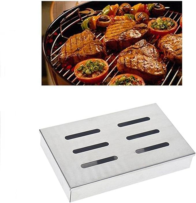 GRILL MEISTER Barbecue & Accessories Silver GRILL MEISTER - Grill Smoker Box