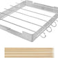 GRILL MEISTER Barbecue & Accessories Silver GRILL MEISTER -  Large Foldable Grill Rack with 6pcs Stainless Steel