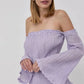 GUESS Womens Dress S / Purple GUESS - Debby Off-the-Shoulder Mini Dress