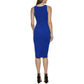GUESS Womens Dress XXL / Navy GUESS - Twist Front Pullover midi dress