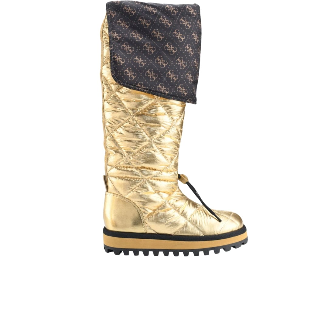 GUESS Womens Shoes GUESS - Gold Lug Sole Quilted Ladiva Round Toe Platform