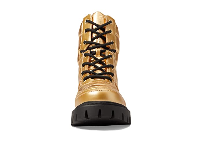 GUESS Womens Shoes 40.5 / Gold GUESS - Tisley Metallic Ankle Combat & Lace-up Boots