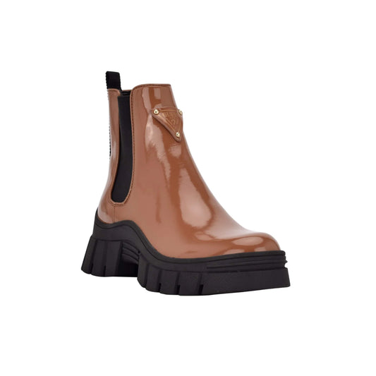 GUESS Womens Shoes 36.5 / Brown GUESS - Toe Block Heel Booties